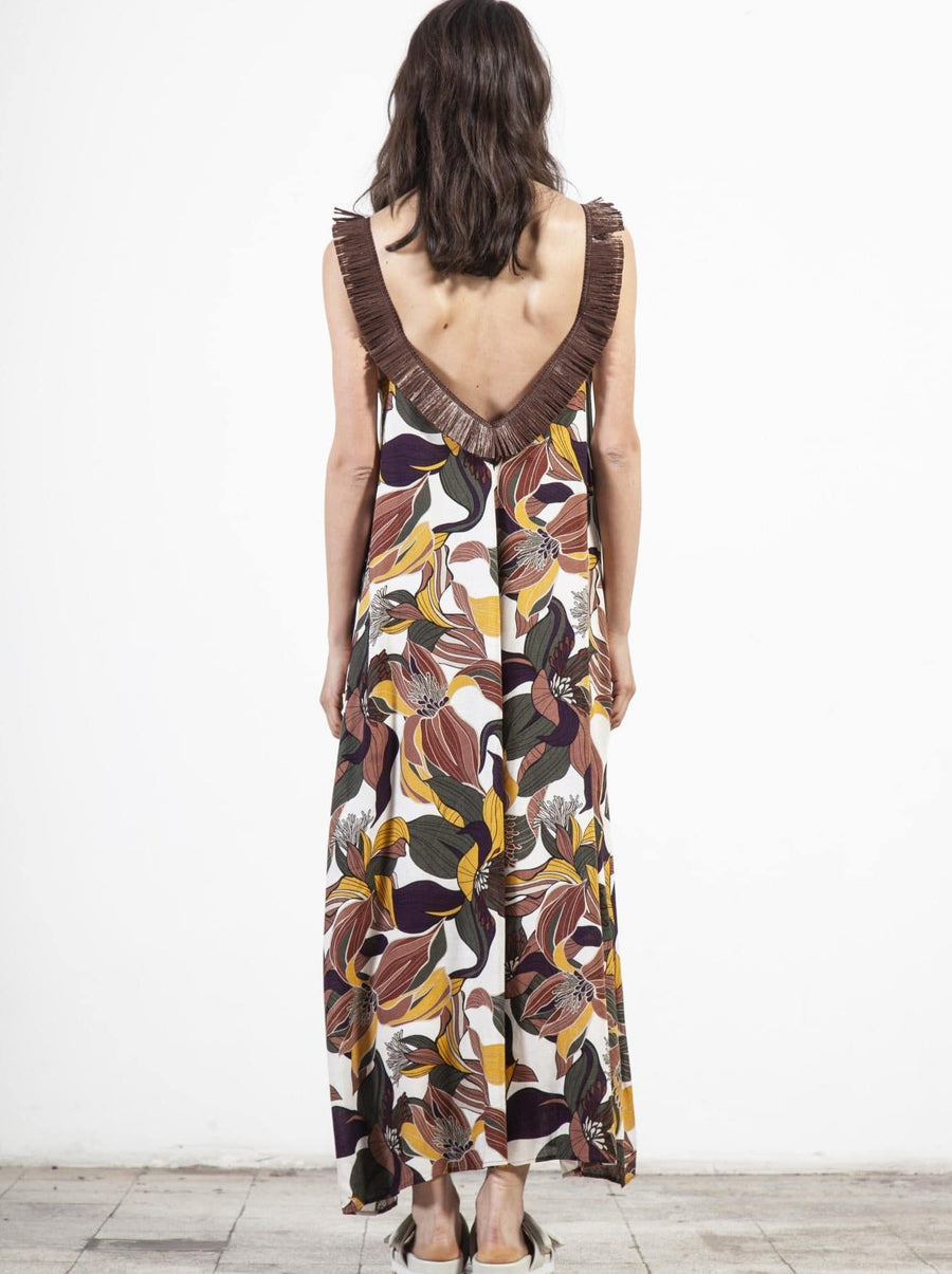 Souldaze Collection Dresses Nala Dress Leafs sustainable fashion ethical fashion
