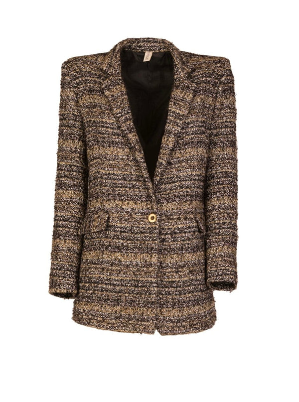 Souldaze Collection jakker og yttertøy Isabel Jacket Melange lurex bærekraftig mote etisk mote
