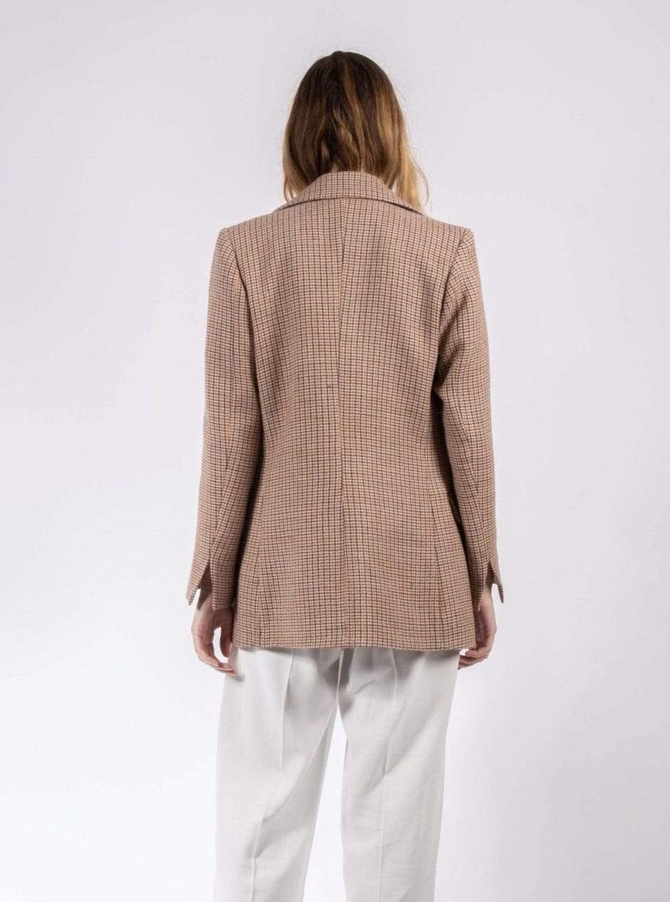 Souldaze Collection chaquetas y prendas de vestir exteriores Melissa Jacket pequeños cuadros moda sostenible moda ética
