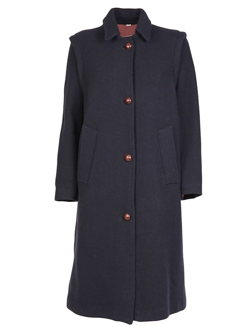 Souldaze Collection chaquetas y prendas de vestir Petra Loden Coat Blue moda sostenible moda ética