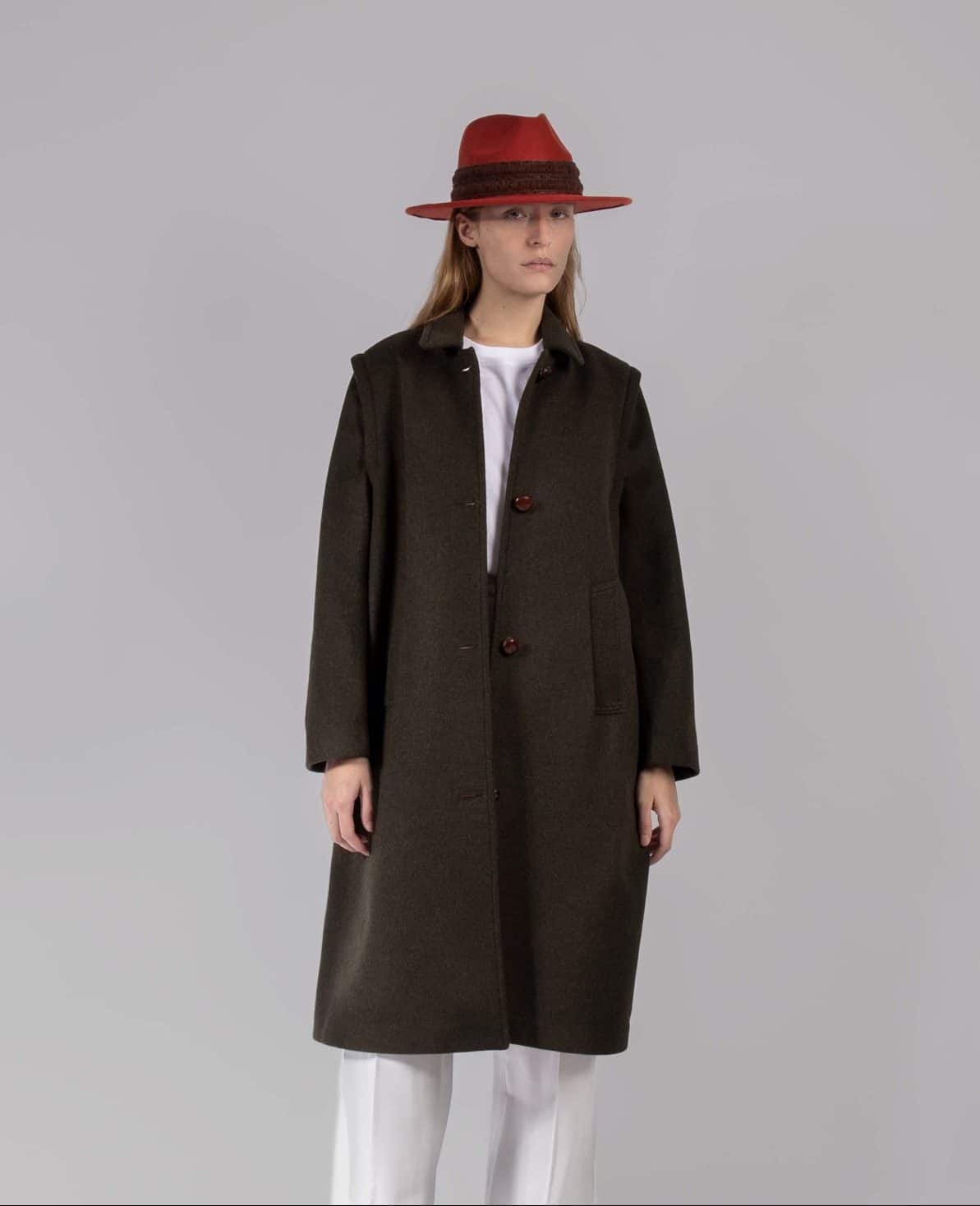 Souldaze Collection chaquetas y prendas de vestir Petra Loden Coat Blue moda sostenible moda ética