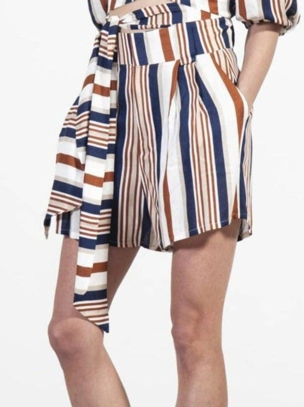 Souldaze Collection Hosen & Shorts Gilda Shorts Streifen nachhaltige Mode ethische Mode