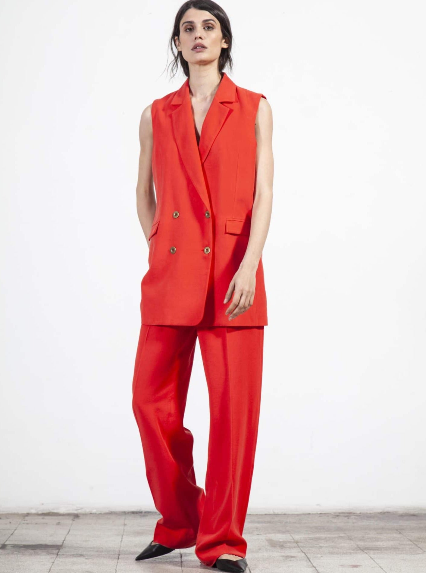 Souldaze Collection Bukser & shorts Isabel-bukser Rød bæredygtig mode etisk mode
