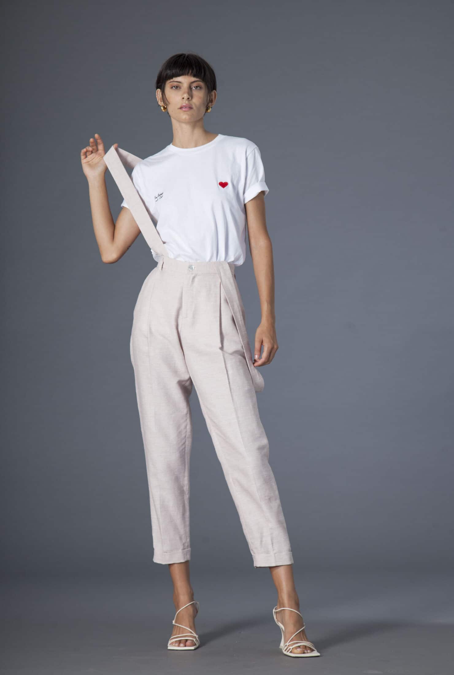Col·lecció Souldaze Pantalons i pantalons curts Pantalons Jane rosa clar moda sostenible moda ètica